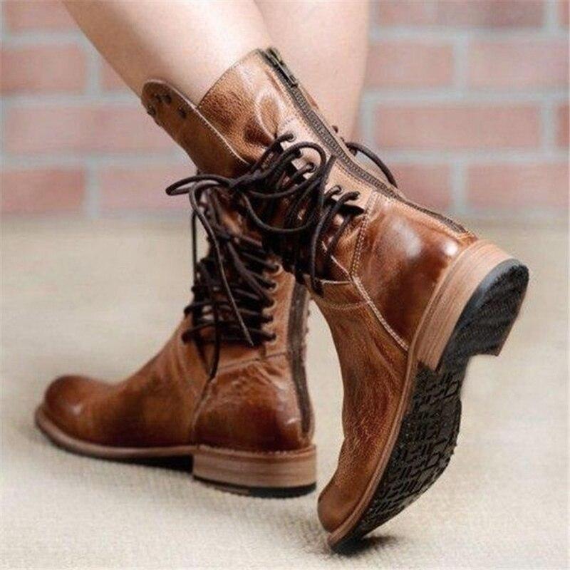 Anita - Stylish Leather Booties