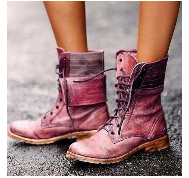 Rowena | Women’s Vintage Lace-Up Boots