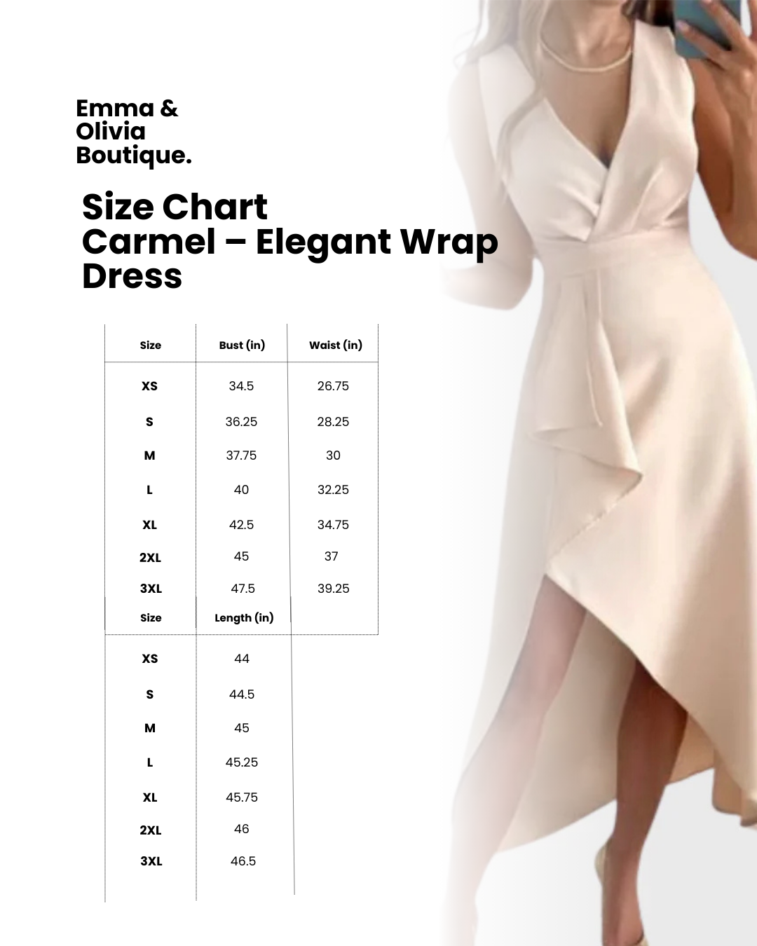 Carmel – Elegant Wrap Dress
