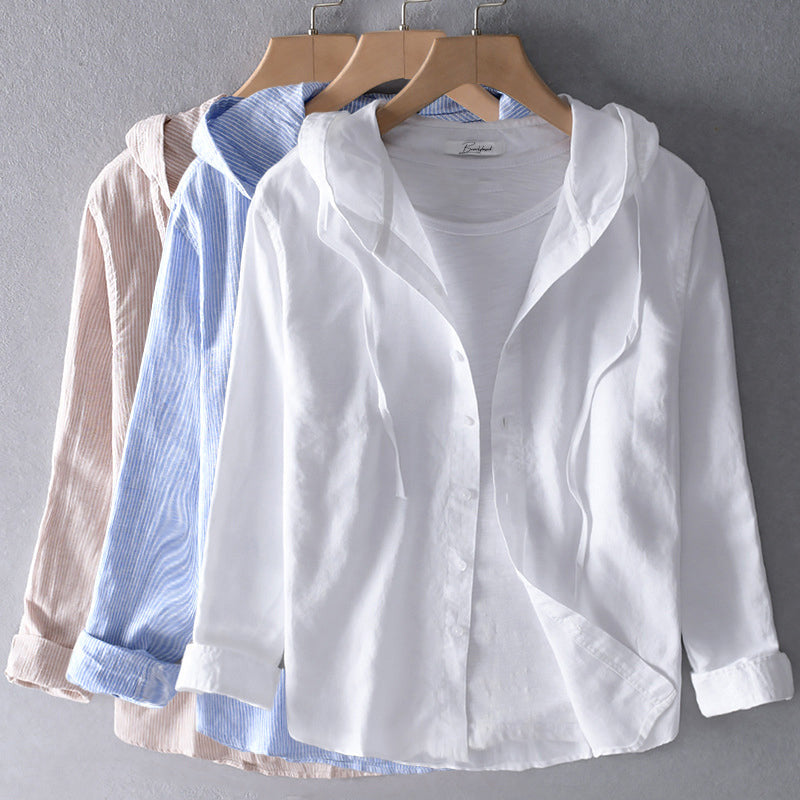 The Celest | Breezy Cotton-Linen Hoodie