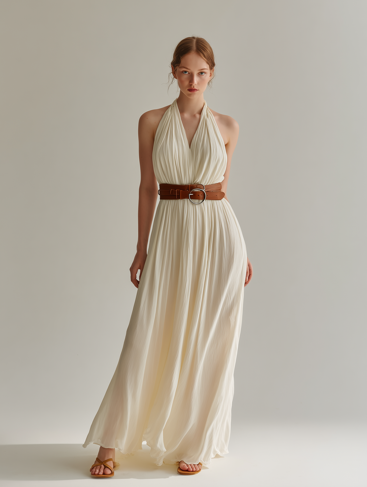 Women's Minimalist French-Style Elegant Maxi Dress