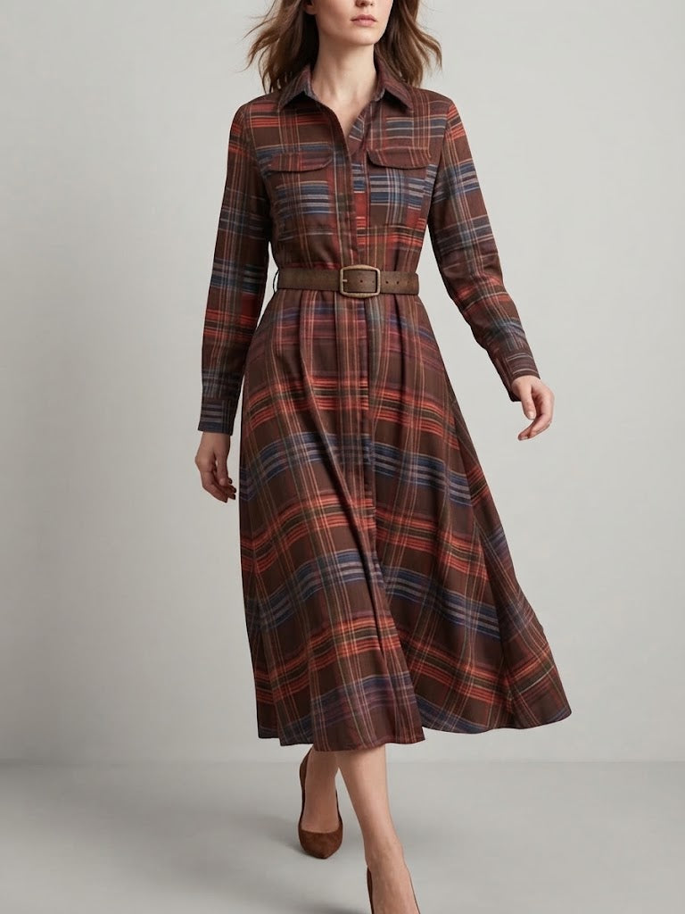 Mireline - Classic Button-Up Shirt Dress