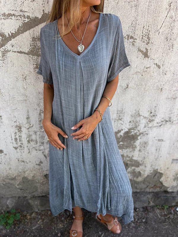 GERALDINE | COMFORTABLE V-NECK DRESS