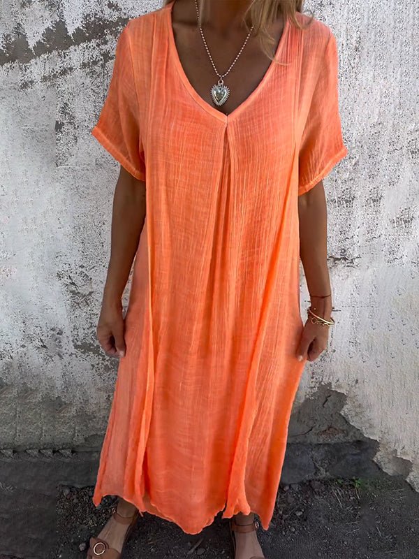 GERALDINE | COMFORTABLE V-NECK DRESS