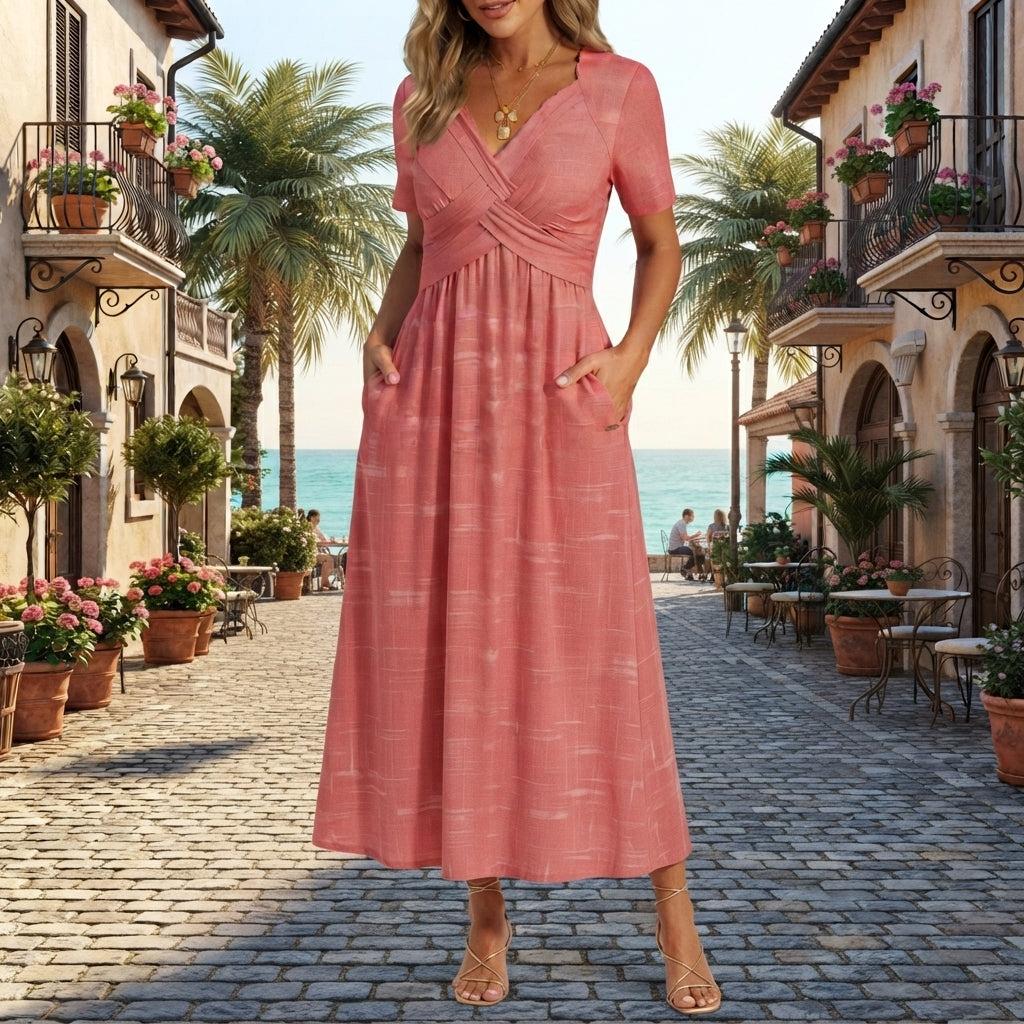 Leia | Elegant Dress with Tummy Coverage
