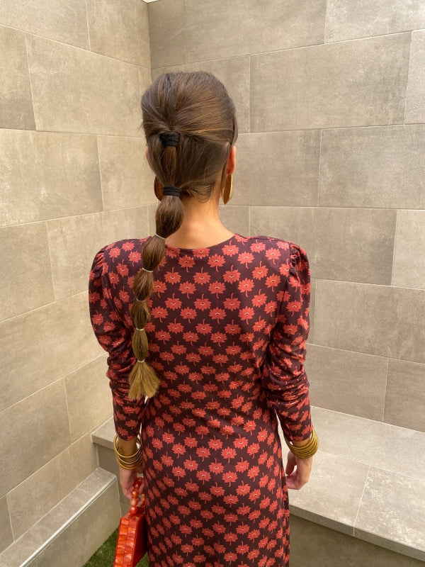 The Tanja | Midnight Floral Knot Dress™